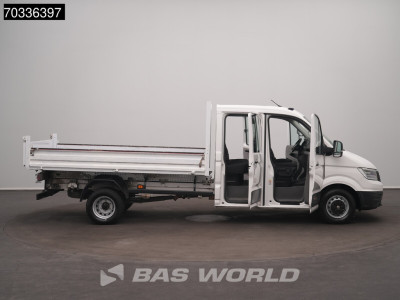 Volkswagen Crafter 177pk Kipper Dubbele Cabine Dubbellucht Airco Navi 3,5t Trekhaak Euro6 Kieper Benne Tipper DoKa Airco Trekhaak Cruise control foto 8