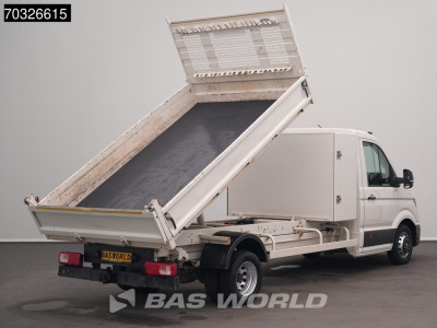 Volkswagen Crafter 177pk Kipper met Kist Dubbellucht 3,5t Trekhaak Airco Cruise Euro6 Tipper Benne Kieper Airco Trekhaak Cruise control 2