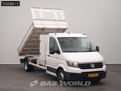 Volkswagen Crafter 177pk Kipper met Kist Dubbellucht 3,5t Trekhaak Airco Cruise Euro6 Tipper Benne Kieper Airco Trekhaak Cruise control 5