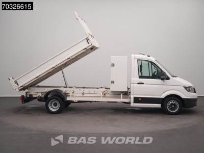 Volkswagen Crafter 177pk Kipper met Kist Dubbellucht 3,5t Trekhaak Airco Cruise Euro6 Tipper Benne Kieper Airco Trekhaak Cruise control 7