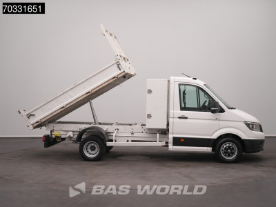 Volkswagen Crafter 177pk Kipper met Kist Dubbellucht 3,5t Trekhaak Airco Cruise Euro6 Tipper Benne Kieper Airco Trekhaak Cruise control foto 8