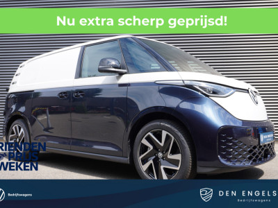 Volkswagen ID. Buzz Cargo ID. Buzz Cargo 340 pk 4-Motion, Bulli Limited Edition,  Achteruitrijcamera, Comfortstoelen met armleuning, Navigatie, Achterdeuren zonder ruit, Trekhaak, Warmtepomp