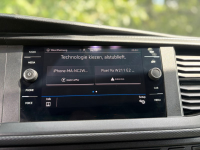 Volkswagen TRANSPORTER 150PK|Automaat|standkachel|airco|LED|achteruitrijcamera|apple carplay|dubbele schuifdeuren|navi|trekhaak 19
