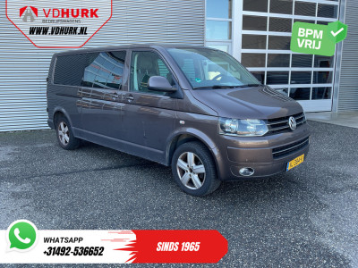Volkswagen Transporter 2.0 TDI L2 Aut. DC Dubbel Cabine EXPORT 2.5t Trekverm./ Navi/ Airco/ Cruise/ PDC/ 17?LMV/ Trekhaak