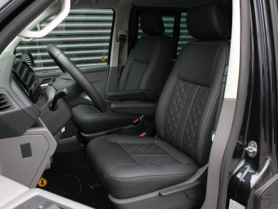 Volkswagen Transporter 2.0 TDI L2H1 150PK BULLI DC DUBBEL CABINE / JB-EDITION / FULL OPTIONS / LEDER BEKLEDING / FULL BLACK/ APPLE 19