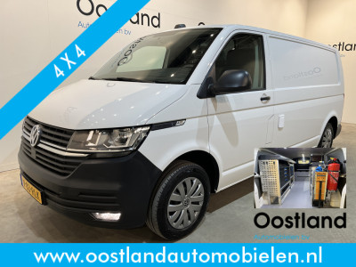 Volkswagen Transporter 2.0 TDI L2H1 4Motion 4X4 150 PK Servicebus / Sortimo Inrichting / Euro 6 / 220V. / Airco / CarPlay / Camera / Trekhaak / Cruise Control / Navigatie / Klep
