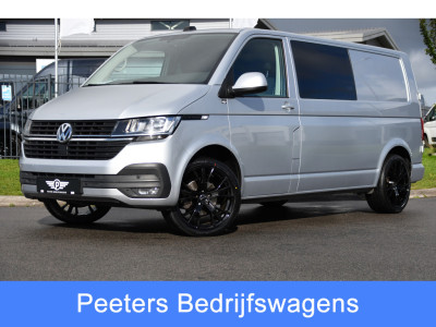 Volkswagen Transporter 2.0 TDI L2H1 DC PB Edition MARGE! Cruise, Carplay, Airco, 150pk, Sensoren, Trekhaak, Multimedia, Automaat, Uniek!