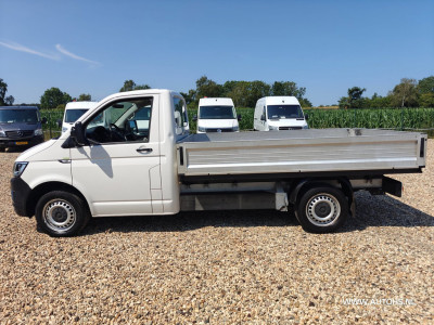 Volkswagen Transporter 2.0 TDI Pick up , EURO 6 , 150 PK , Airco , trekhaak, lengte bak 2.93 m. foto 2