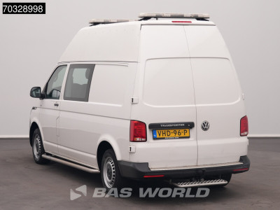 Volkswagen Transporter 150PK Automaat Hoog Dak Dubbel Cabine L2H2 Trekhaak Navi Airco Camera Parkeersensoren 230v Omvormer Euro6 L2 DC Doka Mixto High Roof Hohes Dach Airco Trekhaak 6