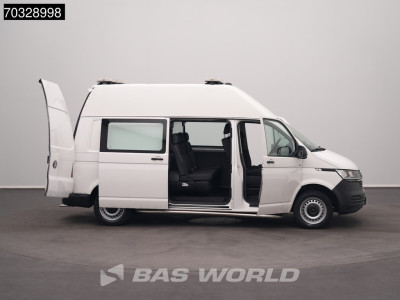Volkswagen Transporter 150PK Automaat Hoog Dak Dubbel Cabine L2H2 Trekhaak Navi Airco Camera Parkeersensoren 230v Omvormer Euro6 L2 DC Doka Mixto High Roof Hohes Dach Airco Trekhaak 7