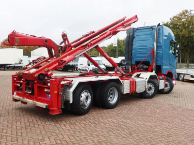 Volvo FH 460 Hooklift 8x2 Velsycon Combilift Silosteller Abroller foto 3