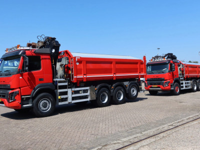Volvo FMX 420 Kipper+Kraan H.M.F. 1943Z2 Rotor+Grijper 18