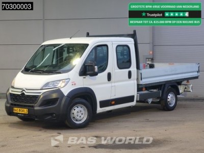 Citroen Jumper 130PK Open Laadbak Dubbel Cabine Euro6 Tipper Benne Kieper