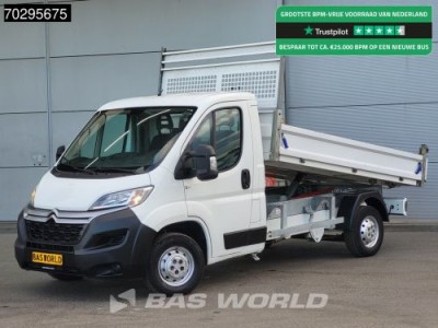 Citroen Jumper 130pk Kipper met Kist Trekhaak Euro6 Tipper Benne Kieper Airco Trekhaak Cruise control