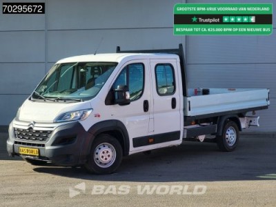 Citroen Jumper 140PK Open Laadbak Dubbel Cabine Airco Euro6 Pritsche Pickup Open Box Airco