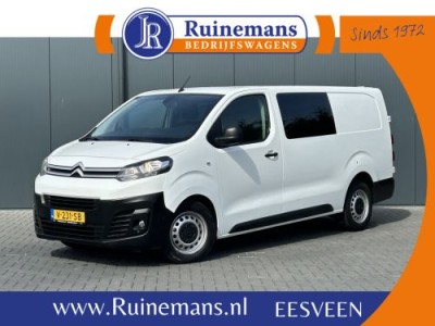 Citroen Jumpy 2.0 BlueHDI 120 PK / L3H1 / 1E EIG. / DUBBEL CABINE / AIRCO / CRUISE / BLUETOOTH / CAMERA / INRICHTING