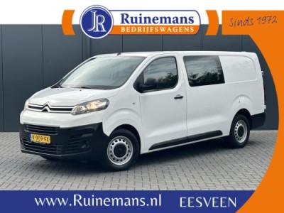 Citroen Jumpy 2.0 HDI 177 PK EURO 6 / AUTOMAAT / 1E EIG. / DUBBEL CABINE / AIRCO / CRUISE / NAVI / BLUETOOTH / TREKHAAK / INRICHTING