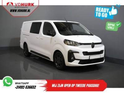 Citroen Jumpy 2.0 HDI 180 pk Aut. DC Dubbel Cabine BPM VRIJ! 2x Schuifdeur/ Virtual Cockpit/ Navi/ Carplay/ Camera/ PDC/ Cruise/ Trekhaak/ Airco