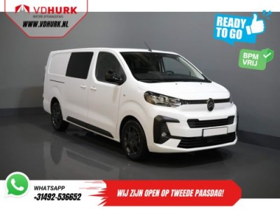 Citroen Jumpy 2.0 HDI 180 pk Aut. DC Dubbel Cabine BPM VRIJ! 2x Schuifdeur/ Virtual Cockpit/ Navi/ Carplay/ Camera/ PDC/ Cruise/ Trekhaak/ Airco