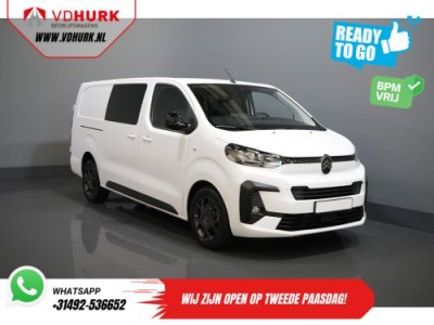 Citroen Jumpy 2.0 HDI 180 pk Aut. DC Dubbel Cabine BPM VRIJ! 2x Schuifdeur/ Virtual Cockpit/ Navi/ Carplay/ Camera/ PDC/ Cruise/ Trekhaak/ Airco