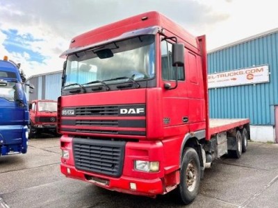 DAF 95-430XF SPACECAB 6x4 FULL STEEL WITH OPEN BODY (EURO 3 / 9.000 KG. FRONT AXLE / FULL STEEL SUSPENSION / REDUCTION AXLES / ZF16