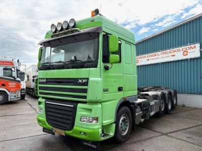 DAF XF 105.460 8x2 CHASSIS WITH MULTILIFT SYSTEM (ZF16 MANUAL GEARBOX / MX-BRAKE / 9.000 KG. FRONT-AXLE / LIFT-AXLES / FRIDGE / ETC.)