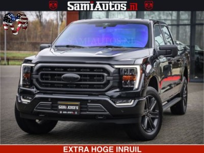 Dodge RAM FORD F150 BLACK OPS | 5.0 V8 406PK | 360 CAMERA | UITLAAT KLEP | BEDSLIDE | CREW CAB | LEDER | CREW CAB | DUBBELE CABINE | 5 PERSOONS | DC | GRIJSKENTEKEN |