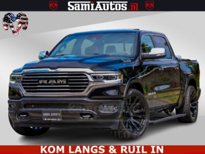Dodge RAM LONGHORN ® EDITION | NEW SADDLE LEATHER | VIRTUAL | HEAD UP | PANODAK | LUCHTVERING | BOM VOL | DC | 5,7L V8 HEMI 402 PK | CREW CAB | DUBBELE CABINE | 4X4 | 5 PERSOONS | GRIJSKENTEKEN | LIMITED