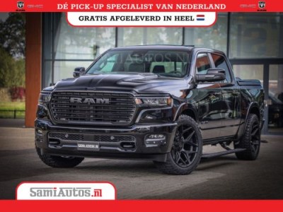 Dodge RAM NIGHT PREMIUM | BOM VOL + 14.4 INCH SCHERM | LUCHTVERING | HUD | 420PK 636 Nm | PRIJS MET LPG EN COVER EN GARANTIE | DUBBELE CABINE | PICK UP | 5 PERSOONS | DC | GRIJSKENTEKEN | VOORRAAD NR 2282 - 3332
