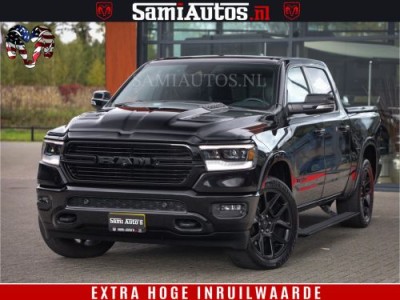 Dodge Ram 1500 BLACK EDITION | 4X4 5.7 V8 | PRINS LPG | CAMERA | APPLE CARPLAY | 3500KG | 22INCH NIGHT | FULL LED | ADAPTIVE CRUISE | MEMORY SEATS | LEDER | DUBBELE CABINE | CREWCAB