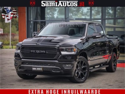 Dodge Ram 1500 SPORT BLACK EDITION | 4X4 5.7 V8 | VOL OPTIES | 360 CAMERA | APPLE CARPLAY | 3500KG | 22INCH NIGHT | FULL LED | ADAPTIVE CRUISE | MEMORY SEATS | LEDER | DUBBELE CABINE | CREWCAB