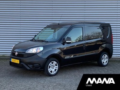 Fiat Doblò Cargo 1.3 MJ L1H1 Actual Airco Trekhaak Bluetooth 12V Betonplex USB Zwart AUX ASR