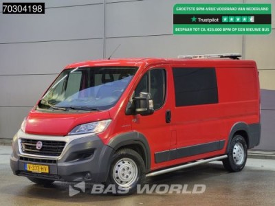 Fiat Ducato 130pk Dubbel Cabine L2H1 Trekhaak Airco Camera Werkplaatsinrichting APK 09-2026 Euro6 DC Doka Mixto L2 Airco Trekhaak Cruise control