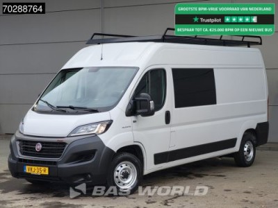 Fiat Ducato 140pk Dubbel Cabine L3H2 Trekhaak Navi Airco Cruise Imperiaal Euro6 DC Doka Mixto L3 Airco Dubbel cabine Trekhaak Cruise control