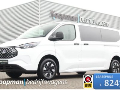 Ford E-Transit Custom 320 L2H1 Kombi  | 9 persoons |  Trend | 65kWh | 160kW/218pk | Trekgewicht 2300kg | Camera | Carplay/Android | Cruise | Lease 824,- p/m