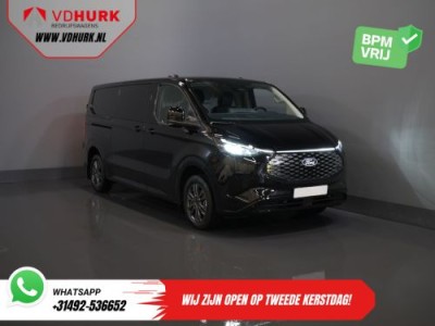 Ford E-Transit Custom 340 65 kWh 218 pk 330km WLTP L2 Limited  2x Schuifdeur/ Elek.Schuif/ 2.3t Trekverm./ Snellader/ Matrix LED/  B&O/ Adapt.Cruise/ Standkachel/ Carplay/ Camera