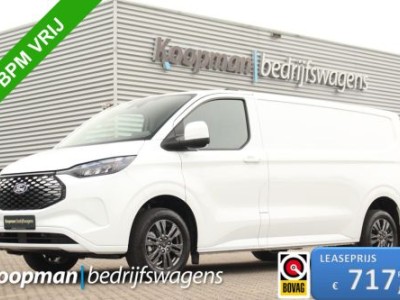 Ford E-Transit Custom 340 L2H1 Limited | 65kWh | 160kW/218pk | Trekhaak 2300kg | Pro-Power | Camera | Carplay/Android | Cruise | Lease 717,- p/m