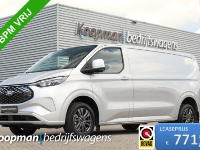Ford E-Transit Custom 340 L2H1 Limited | 71 kWh | 160kW/218pk | Driver Assist | Adap. Cruise | Camera | Carplay/Android | Lease 771,- p/m
