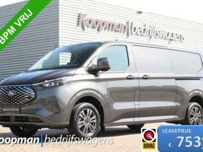 Ford E-Transit Custom 340 L2H1 Limited | 71 kWh | 160kW/218pk | L+R Schuifdeur | Stoel + Stuurverwarming | Camera | Carplay/Android | Cruise | Lease 753,- p/m