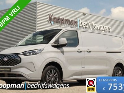 Ford E-Transit Custom 340 L2H1 Limited | 71 kWh | 160kW/218pk | L+R Schuifdeur | Stoel + Stuurverwarming | Camera | Carplay/Android | Cruise | Lease 753,- p/m