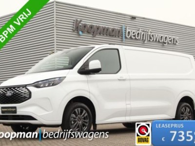 Ford E-Transit Custom 340 L2H1 Limited | 71 kWh | 160kW/218pk | Stoel + Stuurverwarming | Camera | Carplay/Android | Cruise | Lease 735,- p/m
