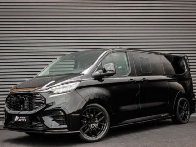 Ford TRANSIT CUSTOM 320 2.0 TDCI L2H1 MS-RT DC AWD DUBBEL CABINE BPM VRIJ / KUIPSTOELEN / DIRECT RIJDEN / NAVIGATIE / FULL BLACK