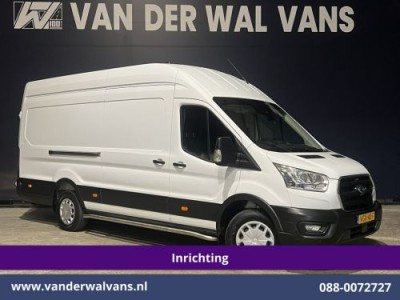 Ford Transit 2.0 TDCI 130pk L4H3 Jumbo Euro6 *Post NL inrichting* Airco | Camera | Apple Carplay LED, Cruisecontrol, Android Auto, Sidebars, Verwarmde Voorruit, Schappen, Doorloopdeur, Parkeersensoren