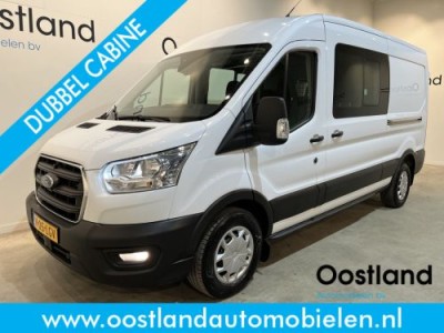 Ford Transit 2.0 TDCI L3H2 DC Dubbel Cabine Trend 130 PK / Euro 6 / Airco / Schuifdeur L + R / Cruise Control / Camera / Trekhaak  / BPM VRIJ !!