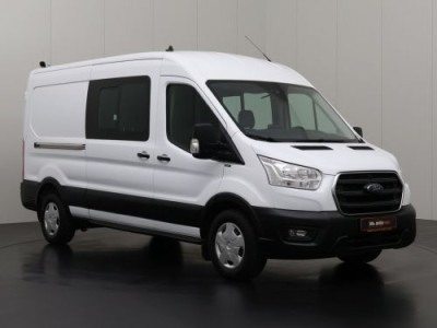 Ford Transit 2.0TDCi 130PK L3H2 Dubbele Cabine 7-Persoons | Navigatie | Camera | Airco | Leder | Cruise