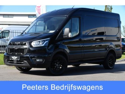 Ford Transit 350 2.0 TDCI L2H2 Limited Black Edition Cruise, Carplay, Xenon, 185pk, Automaat, Multimedia, Sensoren, NAVI, Uniek!