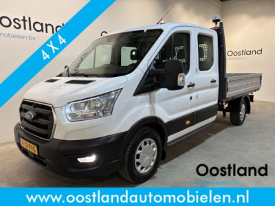 Ford Transit 350 2.0 TDCI L3H1 DC Trend 4x4 / Open Laadbak / Dubbel Cabine 6 pers. / Airco / Trekhaak 2,8T / 54.500 KM !!