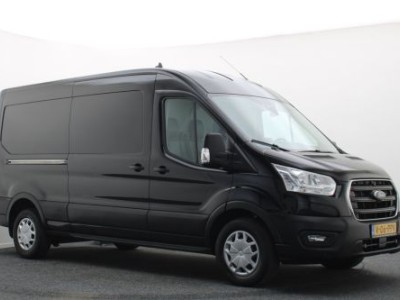 Ford Transit 350 2.0 TDCI L3H2 Trend Leer, 3-Zits, Camera, Cruise, Apple Carplay, Rijstrooksensor, PDC, DAB