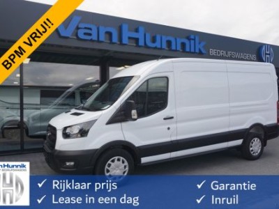 Ford Transit 350L 130PK L3H2 Trend BPM VRIJ!! 12 Sync Navi, Camera, Adap. Cruise, Trekhaak!! NR. A17