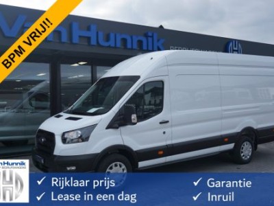 Ford Transit 350L 165PK RWD-10 AUT L4H3 BPM VRIJ!! Navi, Cam, Adap. Cruise, 270Â° Deur, 3.5T Trekgewicht!! NR. DJ01*